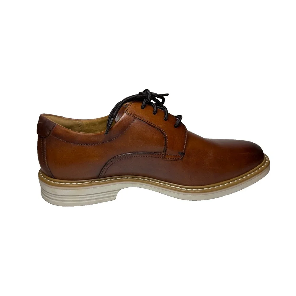 Florsheim Norwalk Plain Toe Lace Up Oxford Comfort Shoes Men Cognac Old Money 7M